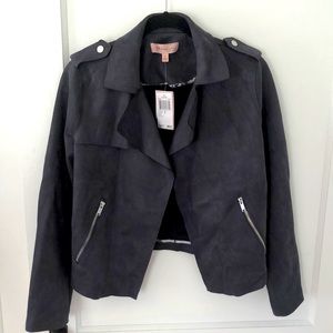 Dark Gray Suede Jacket